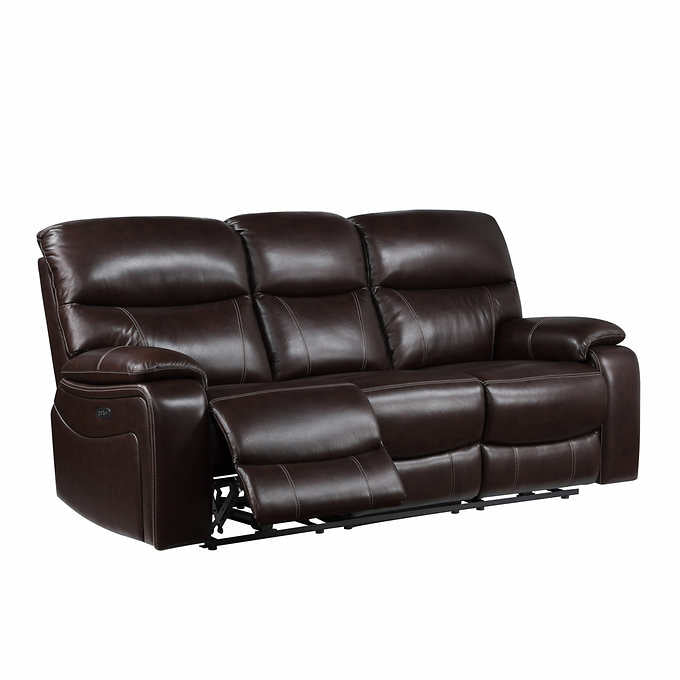 Northridge Home
 Fallon Leather Power Reclining Sofa with Power Headrests