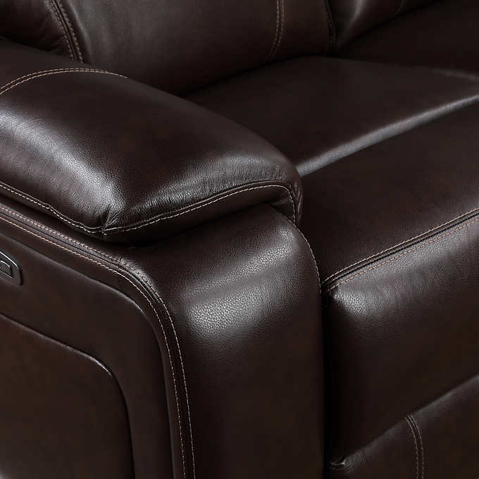 Northridge Home
 Fallon Leather Power Reclining Sofa with Power Headrests