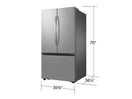 Switch Samsung 32 cu. ft. Mega Capacity 3-Door French Door Refrigerator with Dual Auto Ice Maker in Stainless Steel 3 image