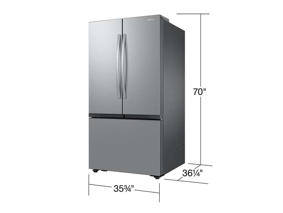 Samsung 32 cu. ft. Mega Capacity 3-Door French Door Refrigerator with Dual Auto Ice Maker in Stainless Steel