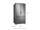 Switch Samsung 28 cu. ft. Large Capacity 3-Door French Door Refrigerator in Stainless Steel 3 image