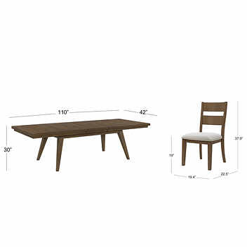 Foremost Rivermont 9-piece Dining Table Set