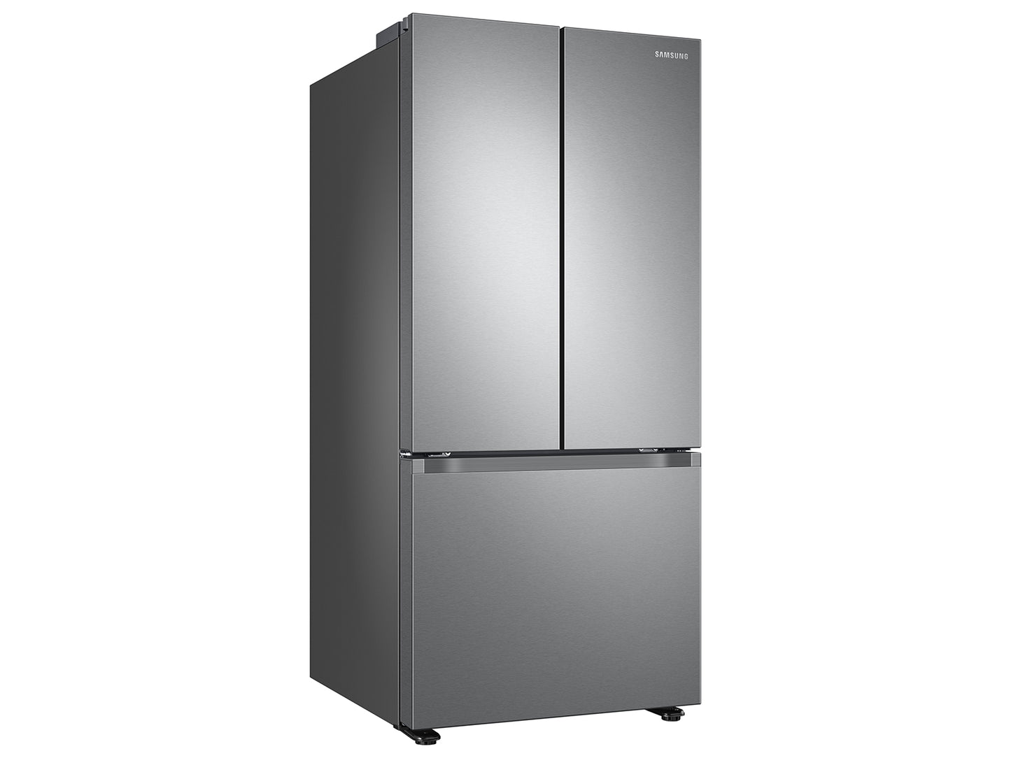 Samsung 22 cu. ft. Smart 3-Door French Door Refrigerator in Stainless Steel