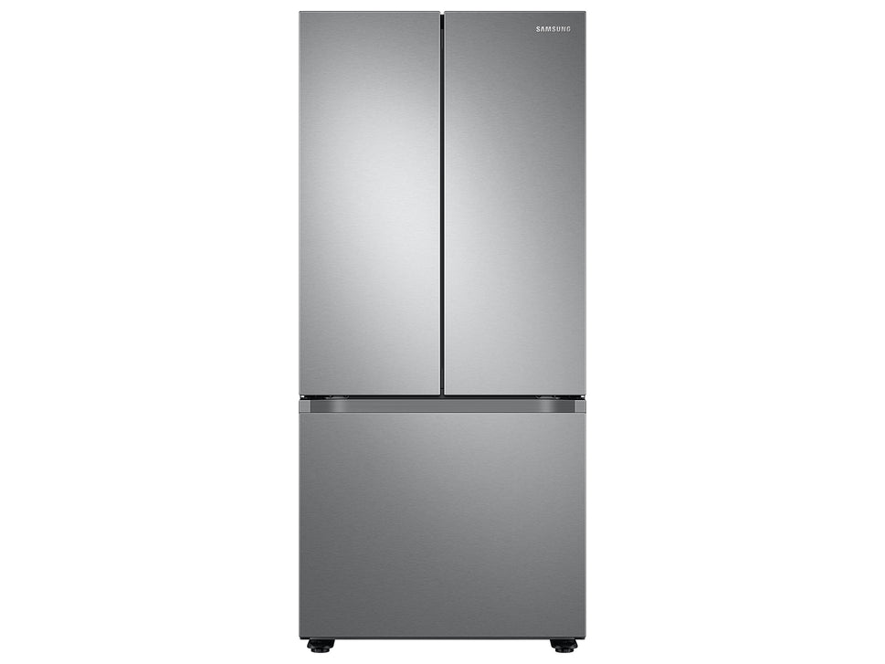 Samsung 22 cu. ft. Smart 3-Door French Door Refrigerator in Stainless Steel