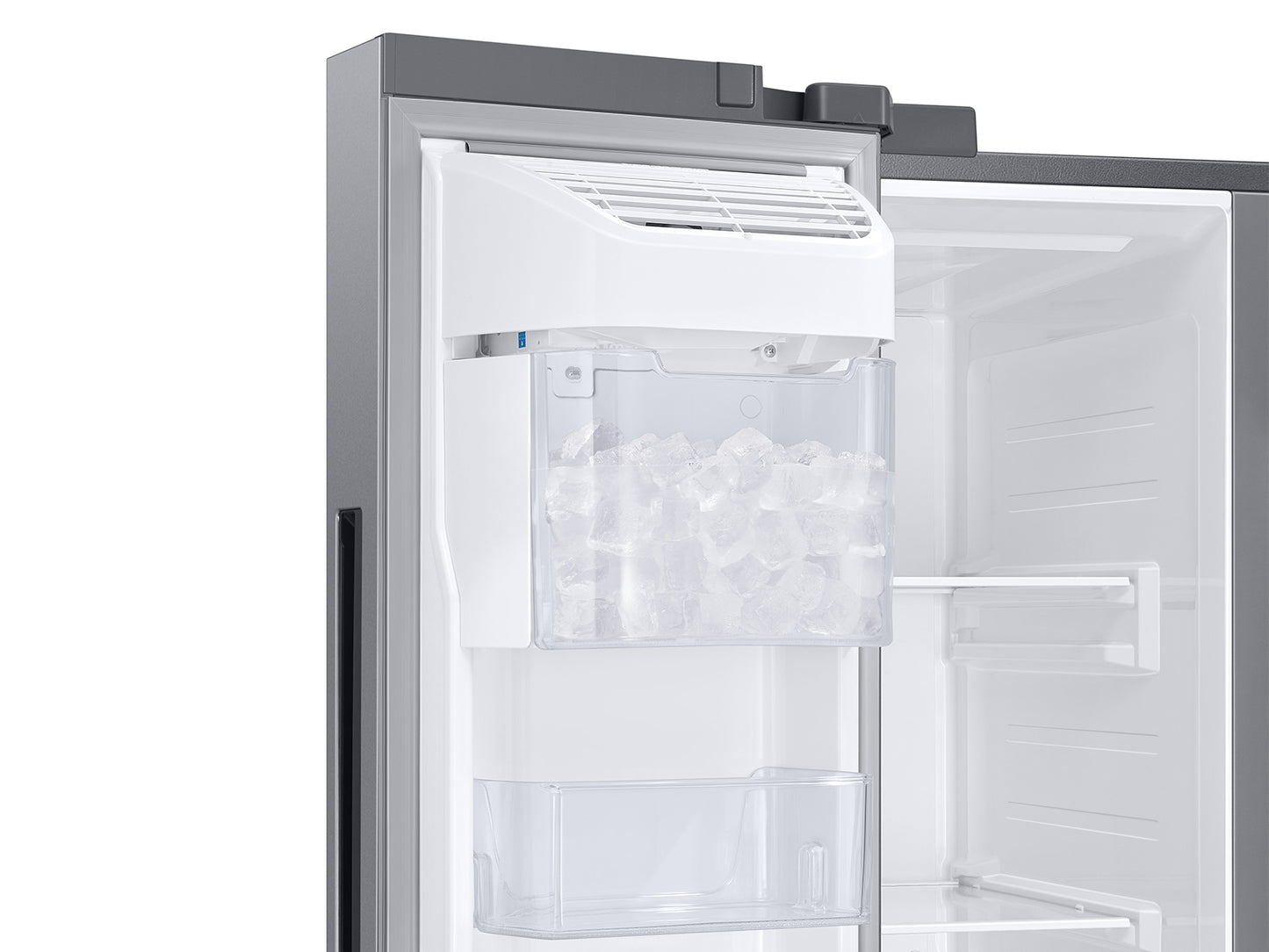 Samsung 28 cu. ft. Smart Side-by-Side Refrigerator in Stainless Steel (has dents)