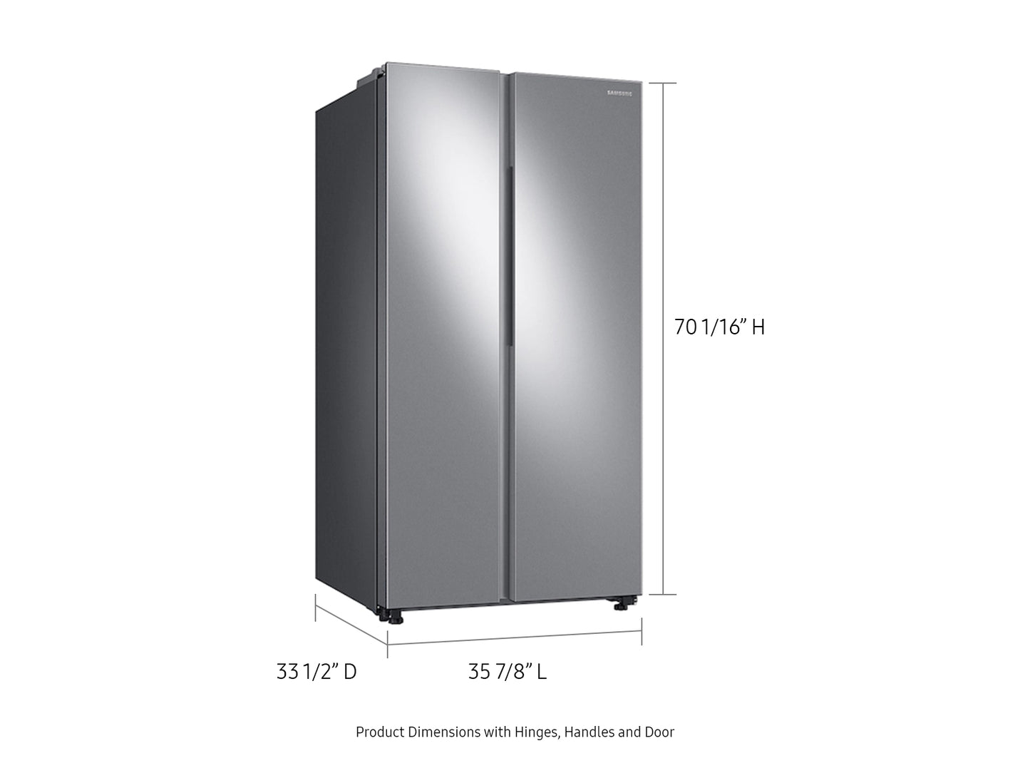 Samsung 28 cu. ft. Smart Side-by-Side Refrigerator in Stainless Steel