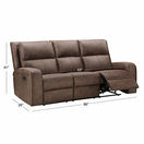 Switch Abbyson Living
 Bryce Fabric Manual Reclining Sofa 3 image