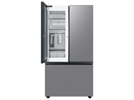 Samsung Bespoke 3-Door French Door Refrigerator (30 cu. ft.) with Beverage Center™ in Stainless Steel