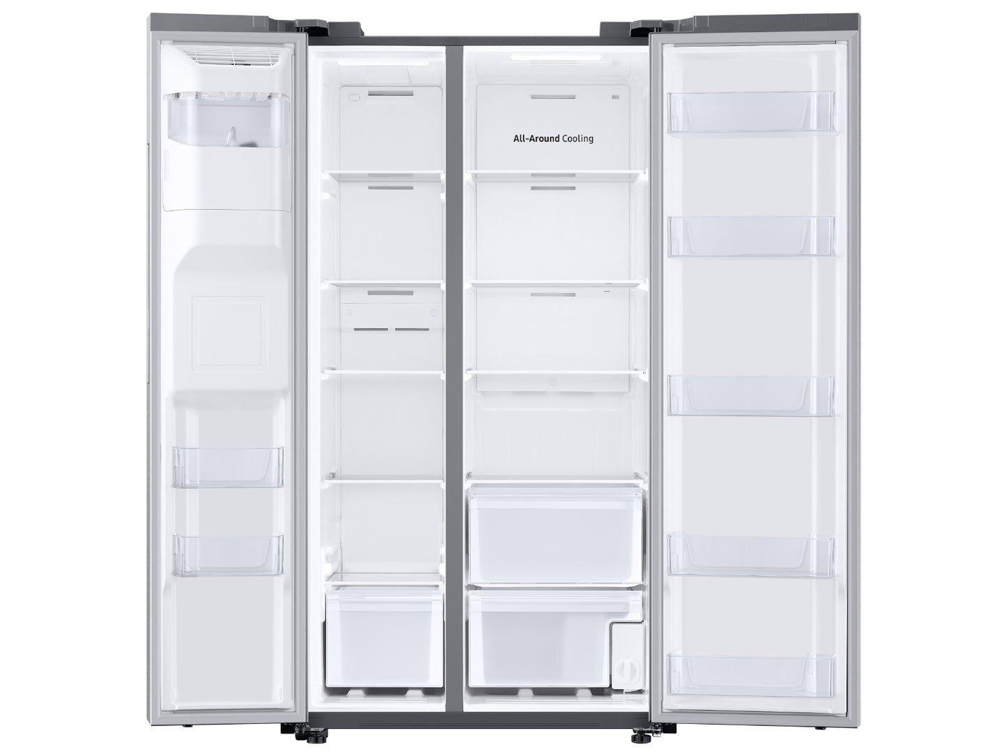 Samsung 27.4 cu. ft. Large Capacity Side-by-Side Refrigerator in Stainless Steel