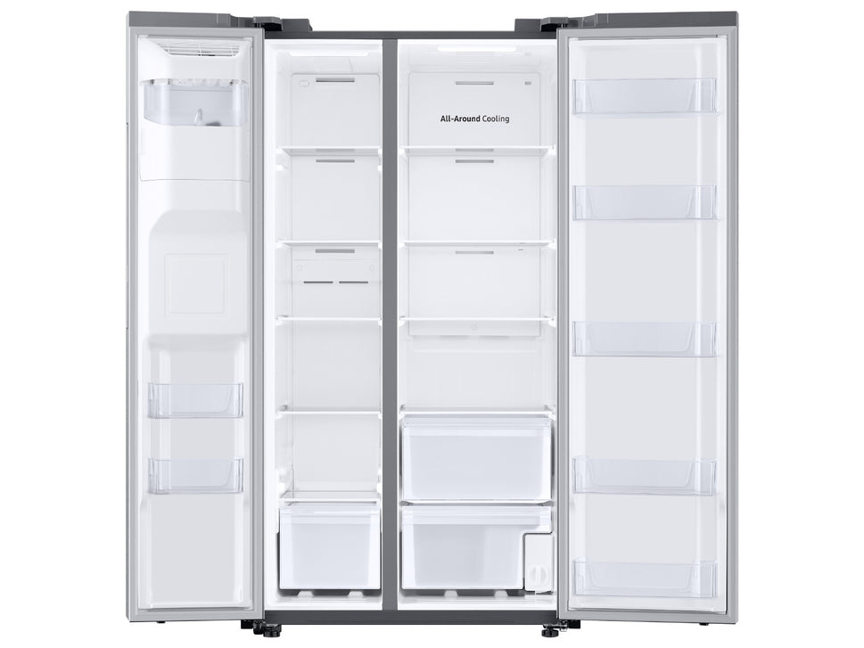 Samsung 27.4 cu. ft. Large Capacity Side-by-Side Refrigerator in Stainless Steel