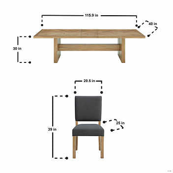 Universal Broadmoore
 Zealand 9-piece Dining Table Set